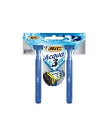 BIC BARBEADOR 3 ACQUA REFR. BL C/2