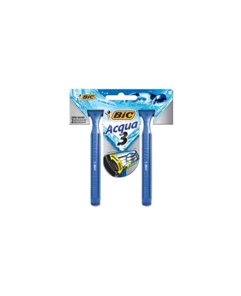 BIC BARBEADOR 3 ACQUA REFR. BL C/2