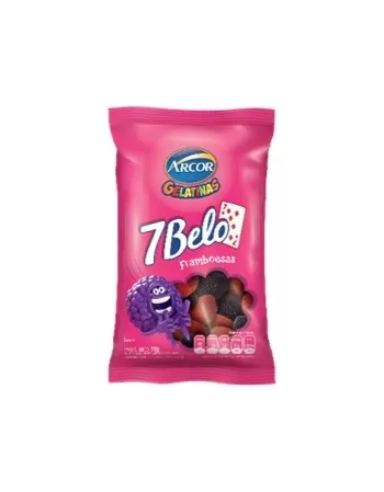 BALA 7 BELO GELATINA 70G FRAMBOESA