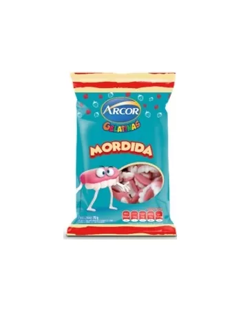 BALA ARCOR GELATINA 70G MORDIDA