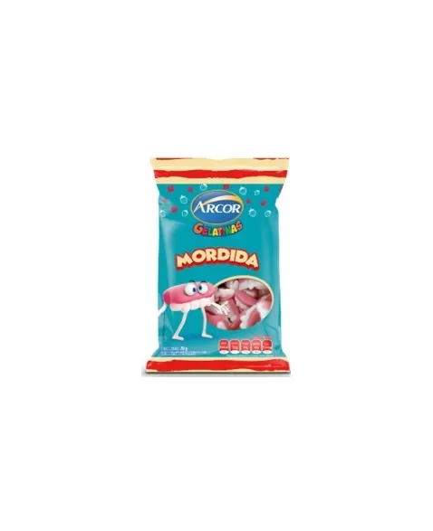 BALA ARCOR GELATINA 70G MORDIDA