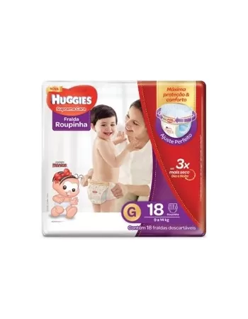 FRALDA HUGGIES ROUPINHA SUPREME G 18UN