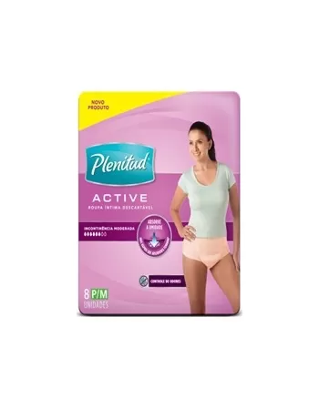 ROUPA INTIMA ACTIVE P/M 8UN FEM