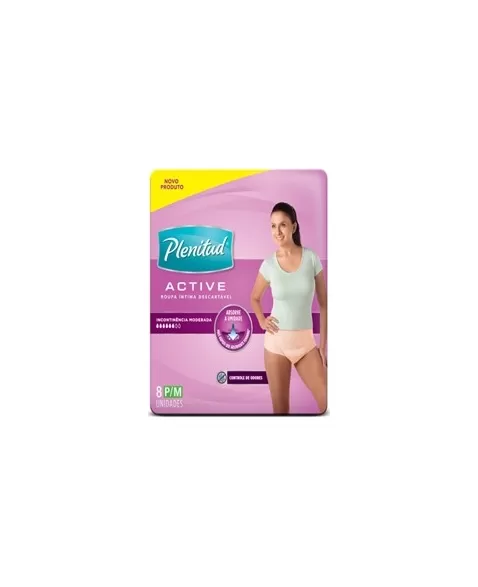 ROUPA INTIMA ACTIVE P/M 8UN FEM