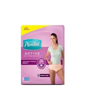 ROUPA INTIMA ACTIVE G/XG 8UN FEM