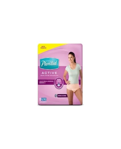 ROUPA INTIMA ACTIVE G/XG 8UN FEM