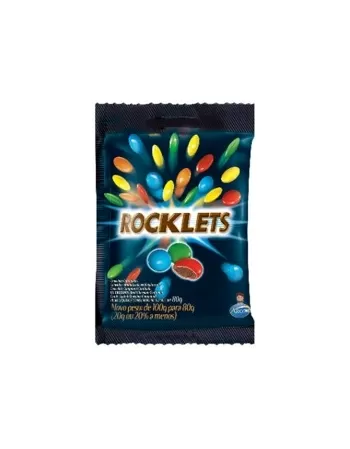 CONFEITO ROCKLETS 80G LEITE