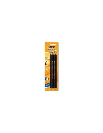 BIC LAPIS EVOL. HEX. S/BOR. C/4 PRETO