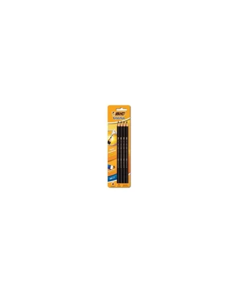 BIC LAPIS EVOL. HEX. S/BOR. C/4 PRETO