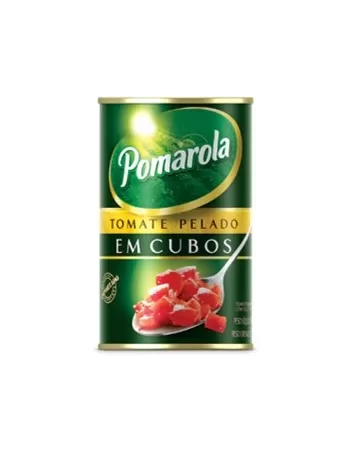 POMAROLA MOLHO TOM PELADO 400G LATA CUBO