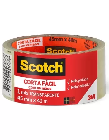 FITA SCOTCH CORTA FACIL 45MMX40M IND