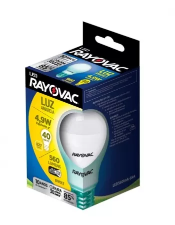 RAY LAMPADA LED 4.9W BIVOLT AMARELA