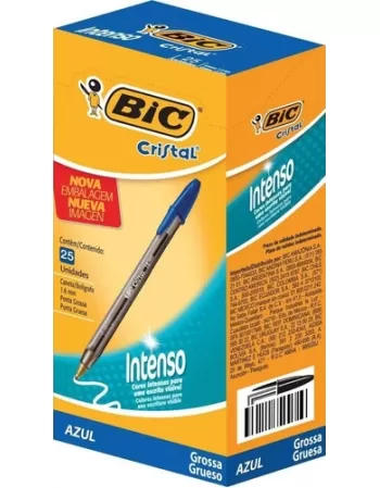 BIC CAN. CRISTAL INTENSO AZUL 25UN