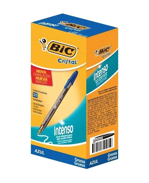 BIC CAN. CRISTAL INTENSO AZUL 25UN