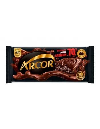 CHOC TAB ARCOR 80GX12 70% AMARGO CRUNCHY