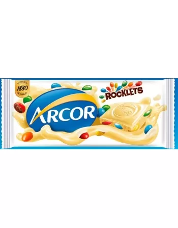 CHOCOLATE ARCOR 80GX12 ROCKLETS BRANCO