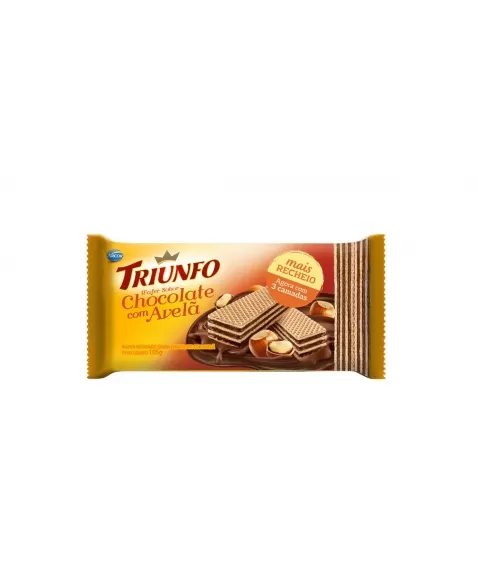 BISCOITO TRIUNFO WAFER 105G CHOCOLATE AVELA