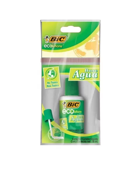 BIC CORRETIVO LIQ.ECO B.AGUA 18ML C/01