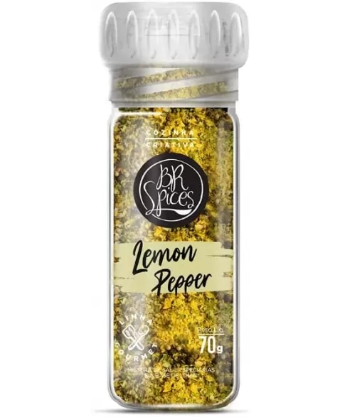 MOEDOR BR SPICES LEMON PEPPER 70G