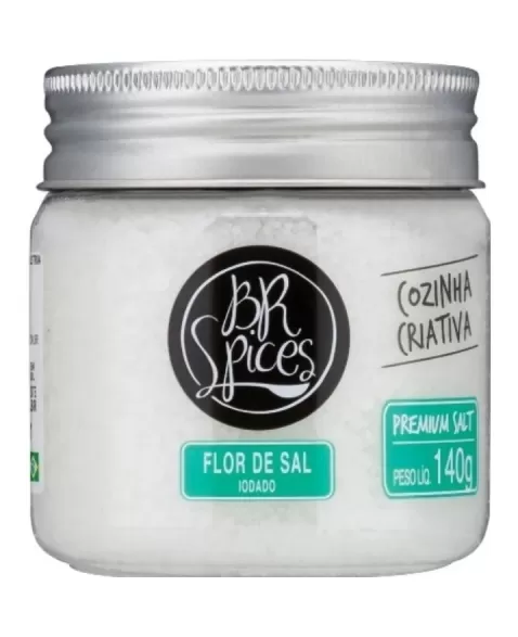 TEMPERO POTE BR SPICES FLOR DE SAL 140G