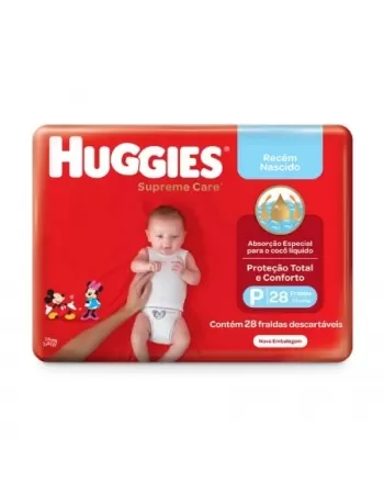 FRALDA HUGGIES JUMBO. P 28UN SUPR CARE