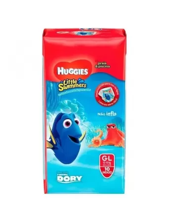 FRALDA HUGGIES LITTLE SWIMMERS G 10UN