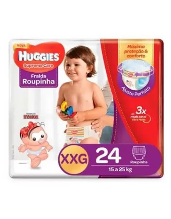 FRALDA HUGGIES SUPREME CARE ROUPINHA MEGA XXG 24UN