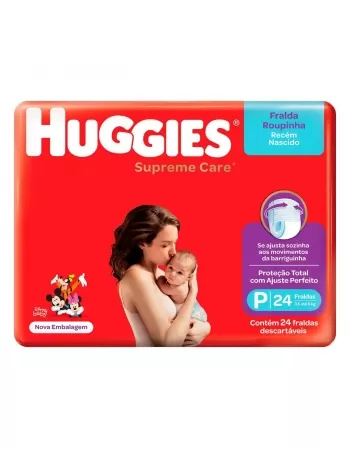 FRALDA HUGGIES ROUPINHA JUMBO P 24UN SUPR CARE