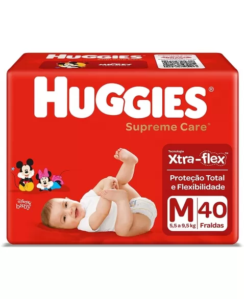 FRALDA HUGGIES EXTRA FLEX MEGA M 6X40