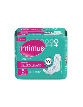 ABS INTIMUS COM ABAS ULTRAFINO C/ 8UN ANTIBAC