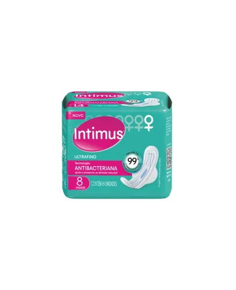 ABS INTIMUS COM ABAS ULTRAFINO C/ 8UN ANTIBAC