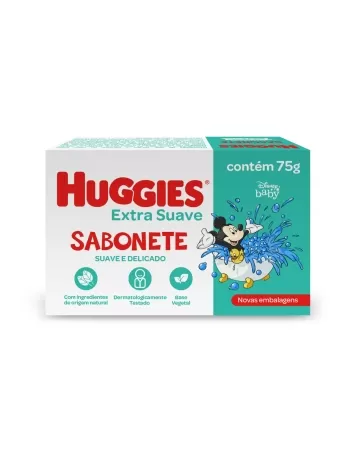 SABONETE HUGGIES BARRA 75G EXTRA SUAVE