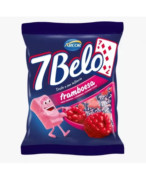 BALA 7 BELO 500G FRAMBOESA