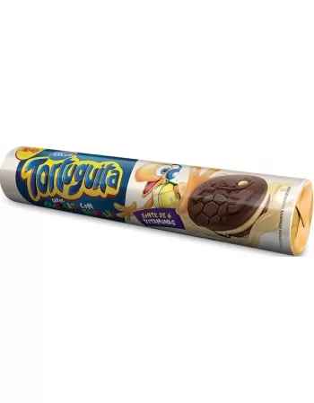 BISCOITO TORTUGUITA RECH. 120G MORANGO