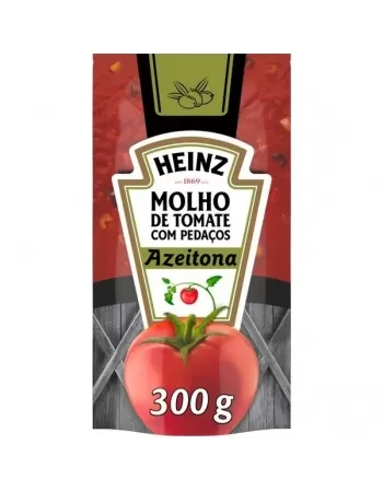 MOLHO TOMATE HEINZ 300G SACHE AZEITONA