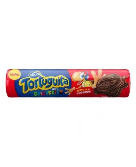 BISCOITO TORTUGUITA RECH. 120G BRIGADEIRO