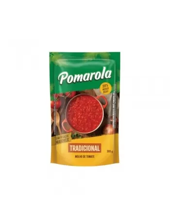 POMAROLA MOLHO TOM 300G SACHE TRADICIONAL