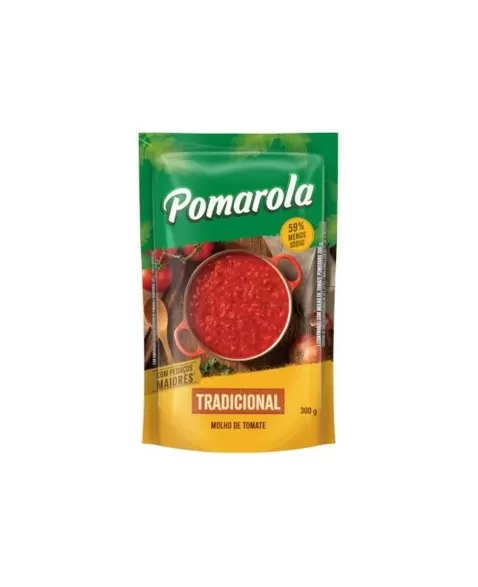 POMAROLA MOLHO TOM 300G SACHE TRADICIONAL