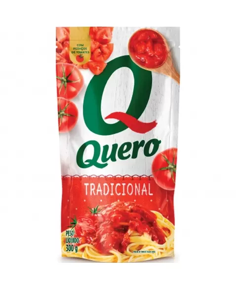 MOLHO TOMATE QUERO 300G SACHE EXTRATO