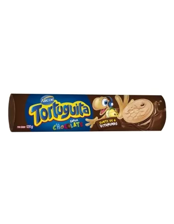 BISCOITO TORTUGUITA RECH. 120G CHOCOLATE