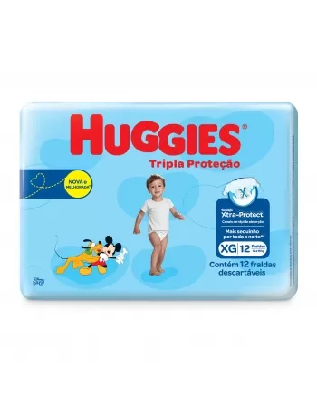 FRALDA HUGGIES TRIPLA PROT JUMBINHO EXTRA 12UN