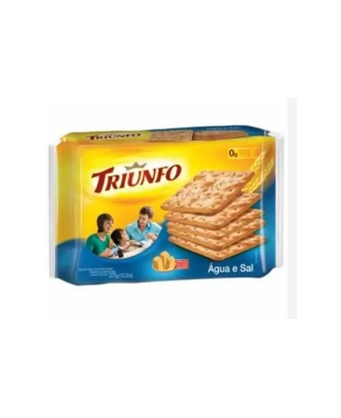 BISCOITO TRIUNFO 345G CREAM CRACKER AGUA E SAL