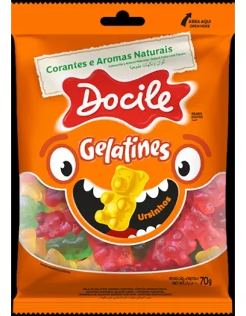 GELATINES URSINHOS 70G NATURAIS