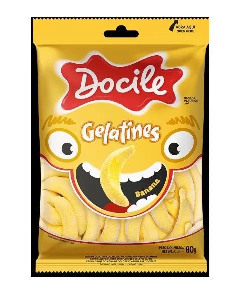 GELATINES 80G BANANA