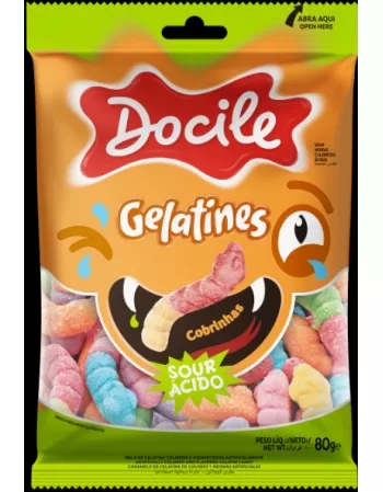 GELATINES 80G COBRINHAS CITRICAS