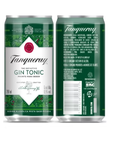 GIN TANQUERAY & TONIC 269ML LATA