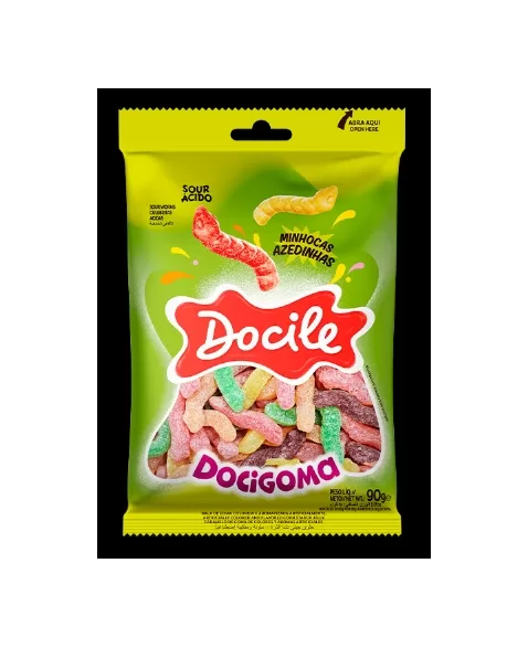 DOCIGOMA 90G MINHOCAS AZEDINHAS