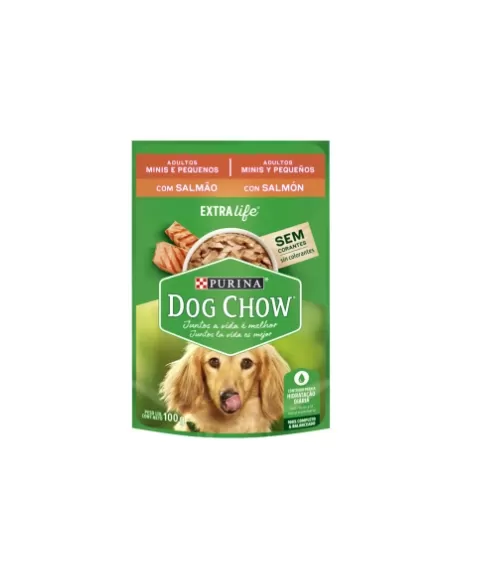 PUR DOG CHOW 100G SACHE RP SALMÃO