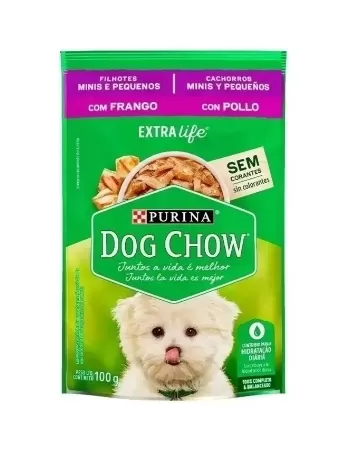 PUR DOG CHOW SACHE 100G FILHOTE RP FRANGO