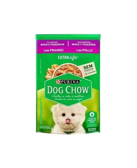 PUR DOG CHOW SACHE 100G FILHOTE RP FRANGO